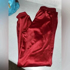 Youth Red Nylon joggers with pockets NWOT size XL​​